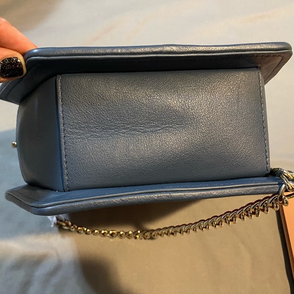 NWT Bee & Kin Sidekick 2.0 Tech Red & Blue, Italian Leather Crossbody Bag $495 - Picture 5 of 6